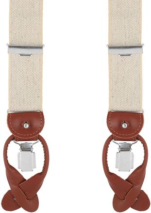 Profuomo Hosenträger Beige