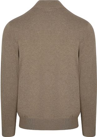 Profuomo Half Zip Pullover Luxury Beige