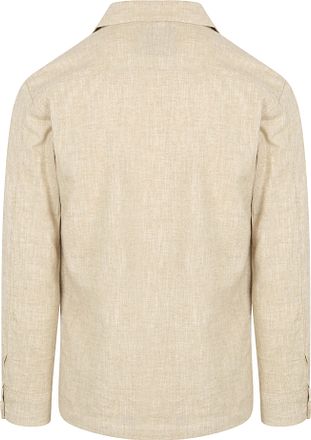 Profuomo Skjorta i Linneblandning Beige