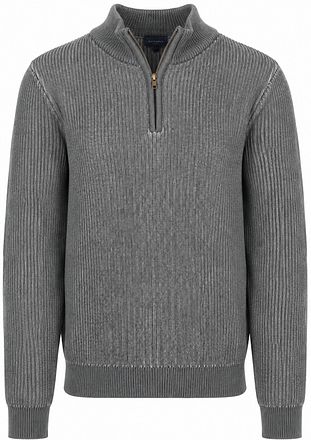 Suitable Bico Half Zip Trøje Grå