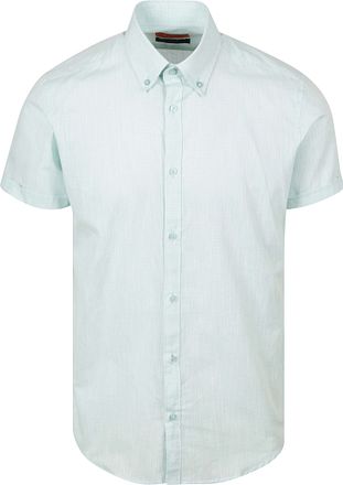 Suitable Manches Courtes Chemise Coton Slub Vert Clair