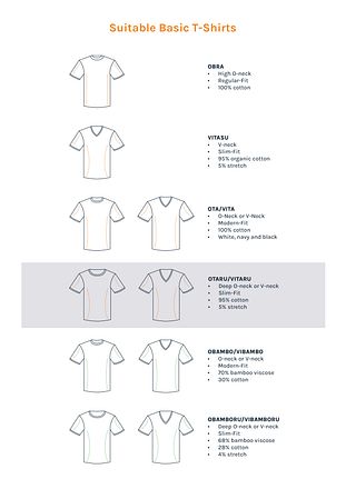 Suitable Otaru T-Shirt Wide Round Neck White 2-Pack