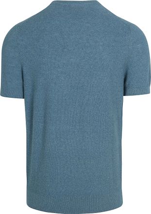 Suitable Piqué T-shirt Linne Blå