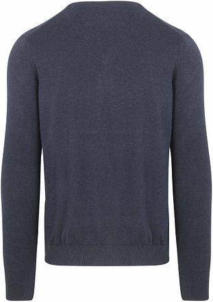 Suitable Respect Bio-Baumwolle Pullover Vinir Melange Dunkelblau