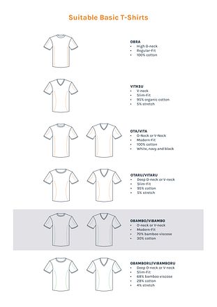 Suitable Vibamboru T-Shirts Tiefe V-Ausschnitt Weiß 4-Pack