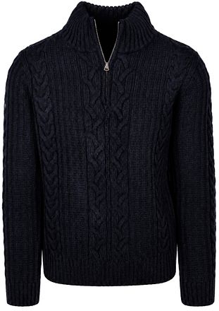 Superdry Half Zip Pullover Jacob Cable Navy