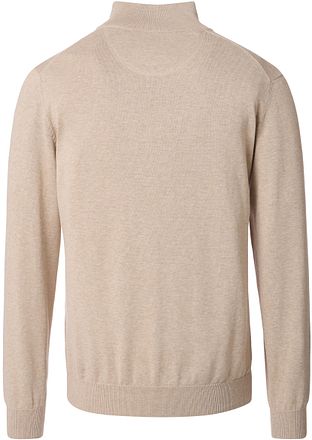 CASAMODA Halfzip Trui Solid Beige