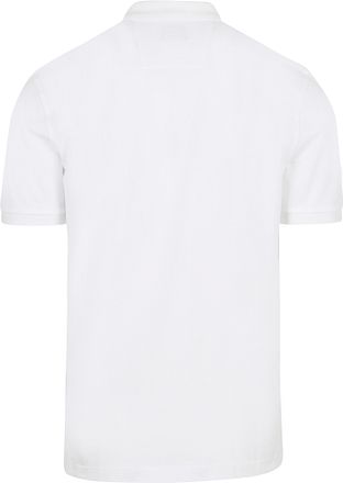 OLYMP poloshirt i piqué, hvid