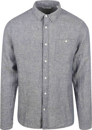 KnowledgeCotton Apparel Skjorte i Vintage Indigo-lin