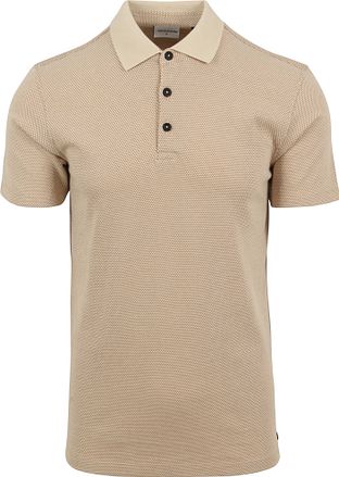 No Excess Polo Shirt Structure Beige