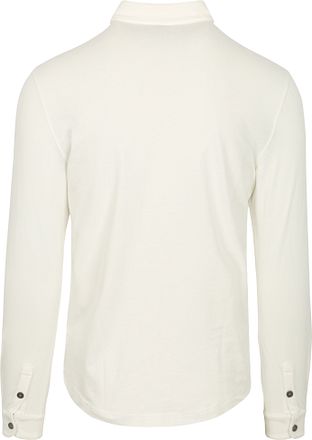 Profuomo Langermet Poloskjorte Off White