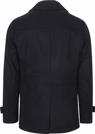 Steppin' Out Caban Coat Wool Navy