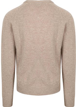 Steppin' Out Pullover V-Ausschnitt Lammwolle Beige
