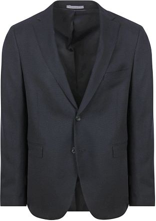 Suitable klassisk blazer i uldblanding, marineblå
