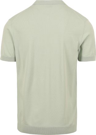 Suitable polo med halv lynlås i lysegrøn