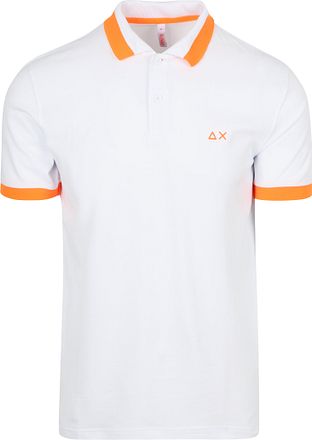 Sun68 Poloskjorte Big Stripe Fluo Hvit
