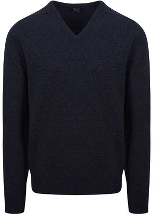 William Lockie Pullover Lambswool V Mignight Navy