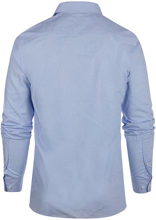 Steppin' Out Chemise à Carreaux Bleu Clair Slim Fit