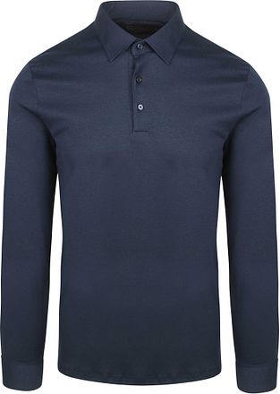 Desoto Langærmet Poloshirt Essential Navy