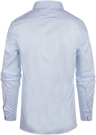 Steppin' Out Slim-Fit Twill Shirt Light Blue