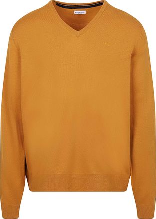 McGregor Pull Laine Merinos Col-V Jaune