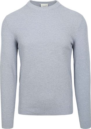 Profuomo O-Neck Sweater Light Blue
