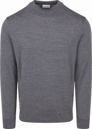 Profuomo Pull Col Roulé Laine Mérinos Gris