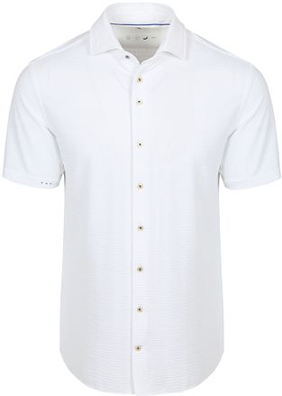 R2 Shirt Seersucker Short Sleeves White