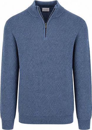 Suitable Half Zip Genser Cowo Blå