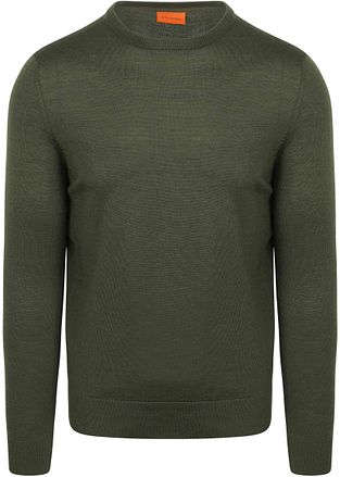 Suitable Merino Tröja Militärgrön
