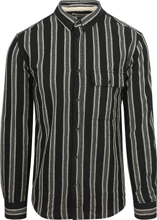 Anerkjendt Skjorte Leif Structure Stripe Antrasitt