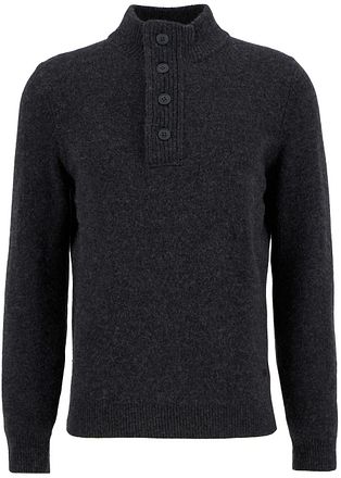 Barbour Trui Wol Patch Antraciet