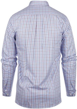 Steppin' Out Skjorta Regular-Fit Button Down Rutig Blå Röd