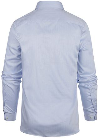 Steppin' Out Skjorte Slim Fit Fiskebensmønster Lyseblå