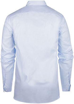 Steppin' Out Overhemd Twill Extra Lange Mouw Lichtblauw