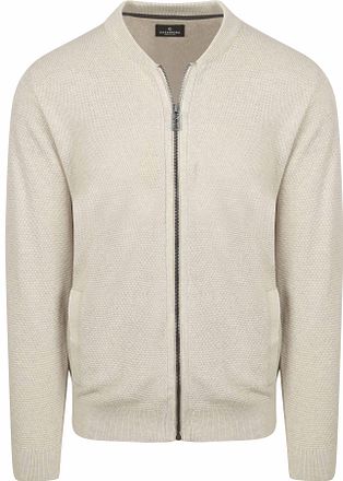 CASAMODA Väst Zip Structure Ecru