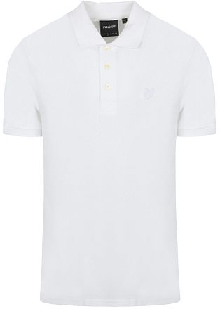 Lyle & Scott Tonal Eagle Polo Hvit