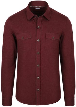 R2 Amsterdam Surchemise Flanelle Bordeaux