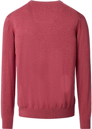 CASAMODA Pullover V-Ausschnitt Fresh Brick