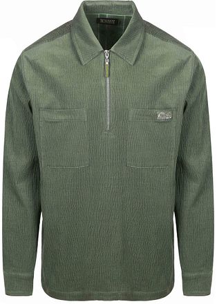Scotch & Soda Fløjl Langærmet Polo Grøn