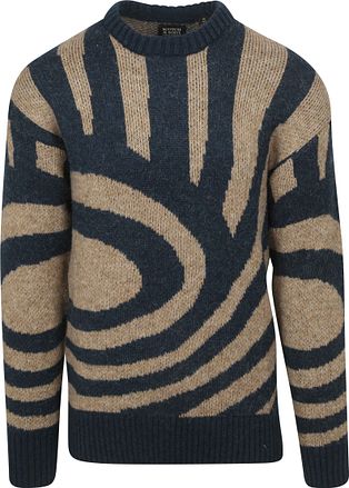 Scotch & Soda Genser Bølger Marineblå
