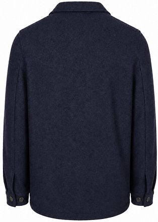 Suitable Överskjorta Ull Bouclé Marinblå
