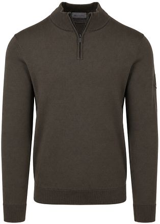 Suitable Race Half Zip Pullover Moosgrün