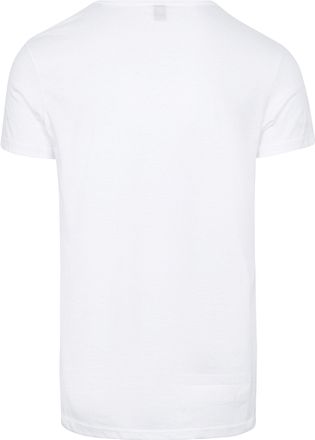 Alan Red James Bred O-Hals T-skjorte Hvit (2-pakning)