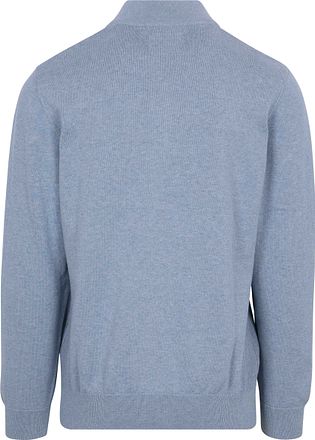 Barbour Half Zip Genser Lysblå