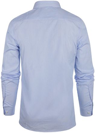 Steppin' Out Skjorte Slim Fit Stripete Lyseblå