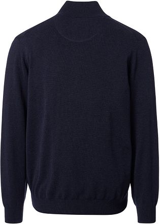 CASAMODA Halfzip Pullover Solid Navy