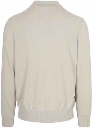 BOSS Polo Asac Long Sleeve Ecru