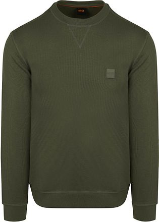 BOSS Sweater Westart Donkergroen