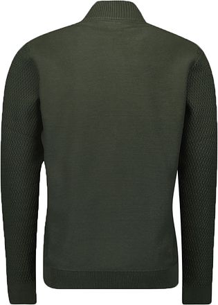 No Excess Cardigan Jacquard Dark Green